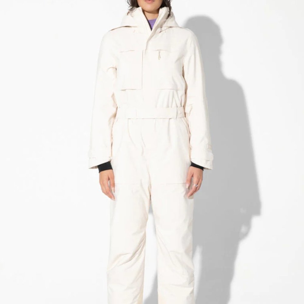 Halfdays Murphy Ski Suit in Oat Milk